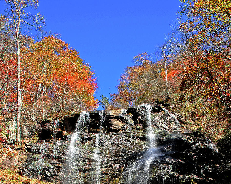 Amicalola Falls - Georgia - Fall View Photograph by Richard Krebs