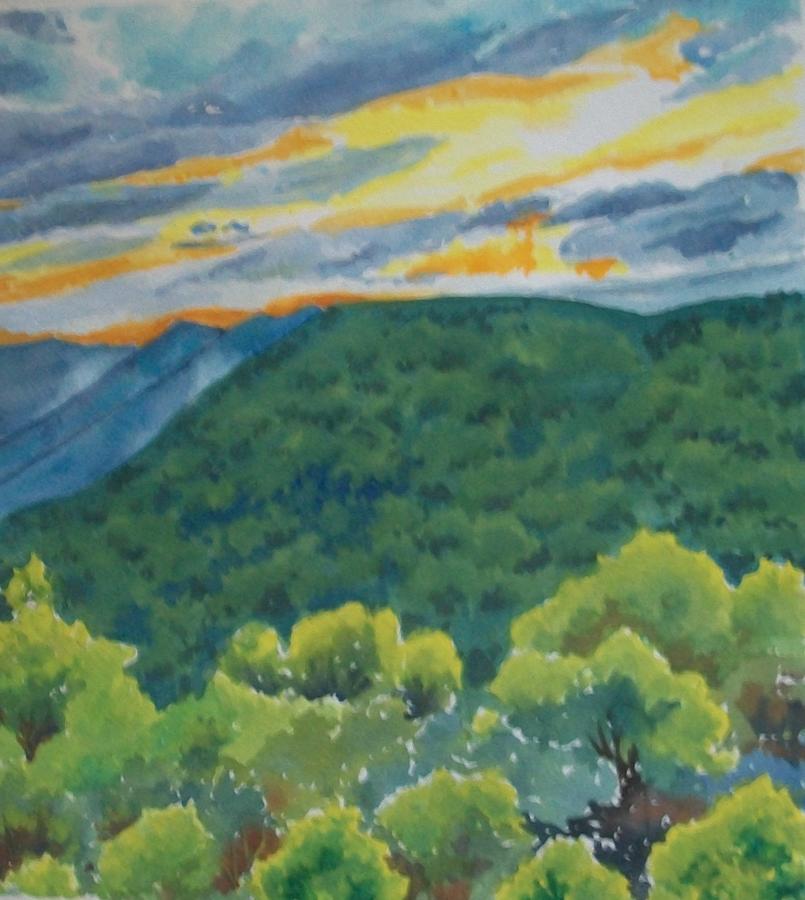 Amicalola Falls State Park Painting by Judith Young
