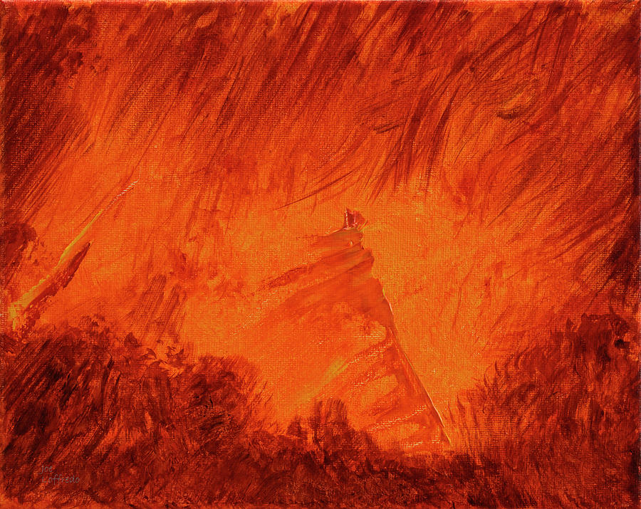 Amidst The Inferno Painting by Joe Loffredo