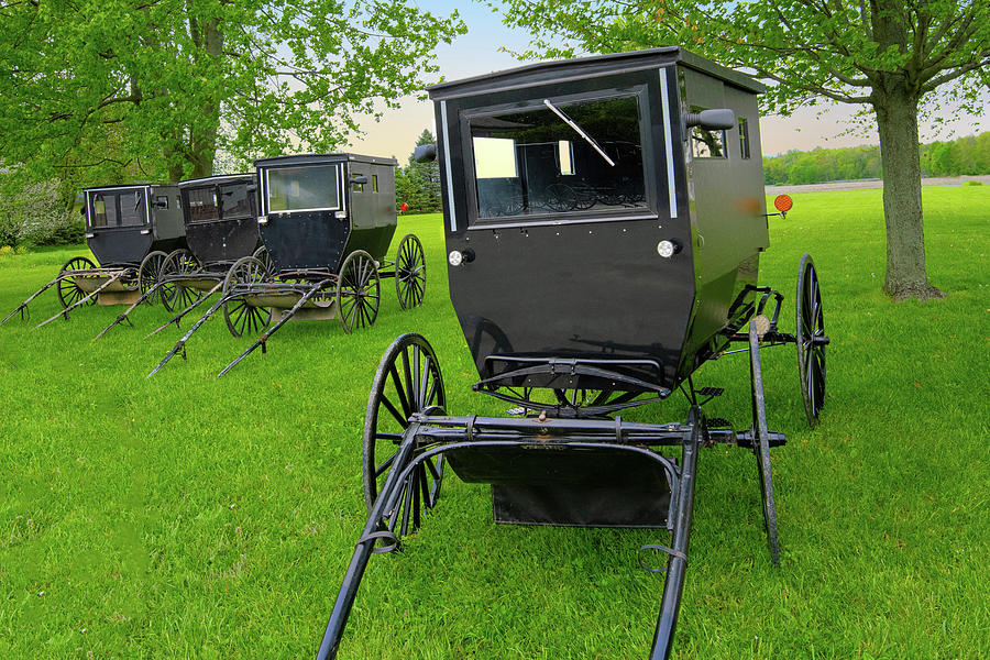 Amish Buggies- Northern Indiana Photograph by William Reagan - Fine Art ...