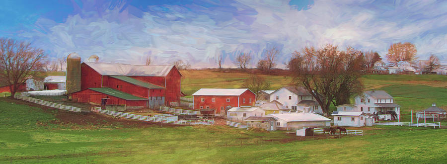 Amish Farm Life Photograph by Jack Wilson