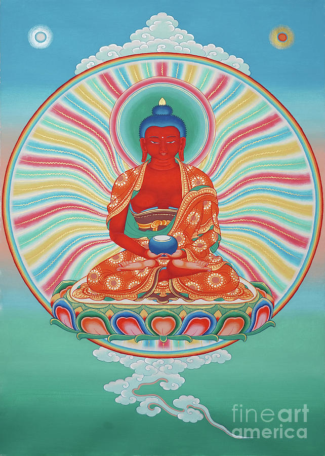 Buddha Painting - Amitabha by Sergey Noskov