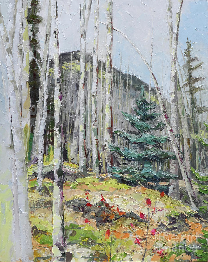 Among the Aspen, 2018 Painting by PJ Kirk