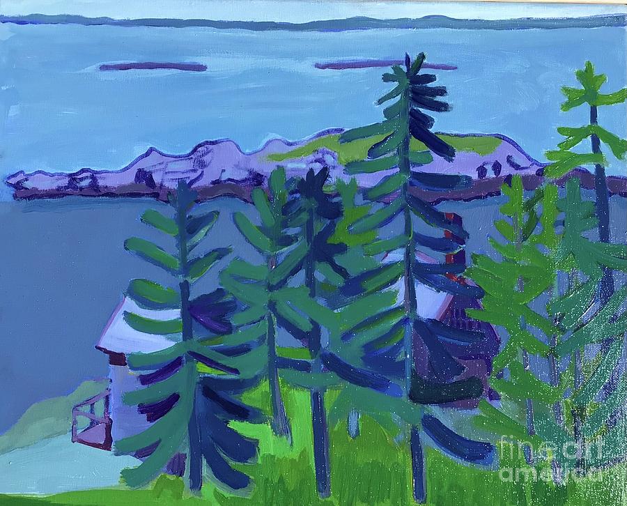Among the Pines Painting by Debra Bretton Robinson