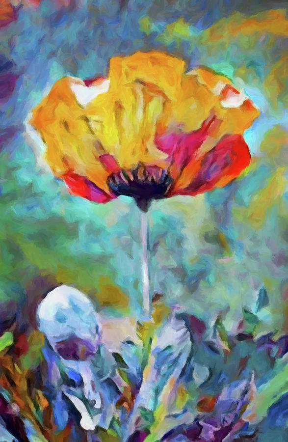 Among the Poppies Digital Art by Susan Maxwell Schmidt