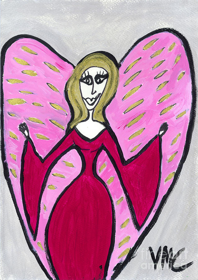 Amorratrea Angel of Purpose Painting by Victoria Mary Clarke