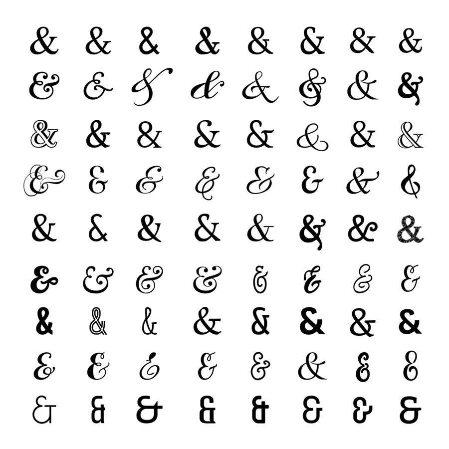 Ampersand signs ampersand poster Poster Digital Art by Kailani Smith ...