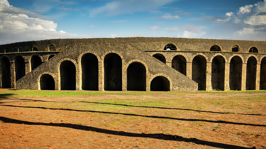 Amphitheater at Pompeii Photograph by Bill Chizek