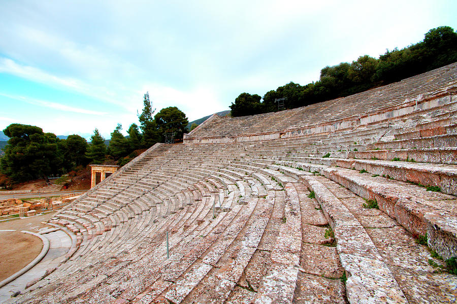 Amphitheatre at Epidaurus Photograph by Deborah Smolinske