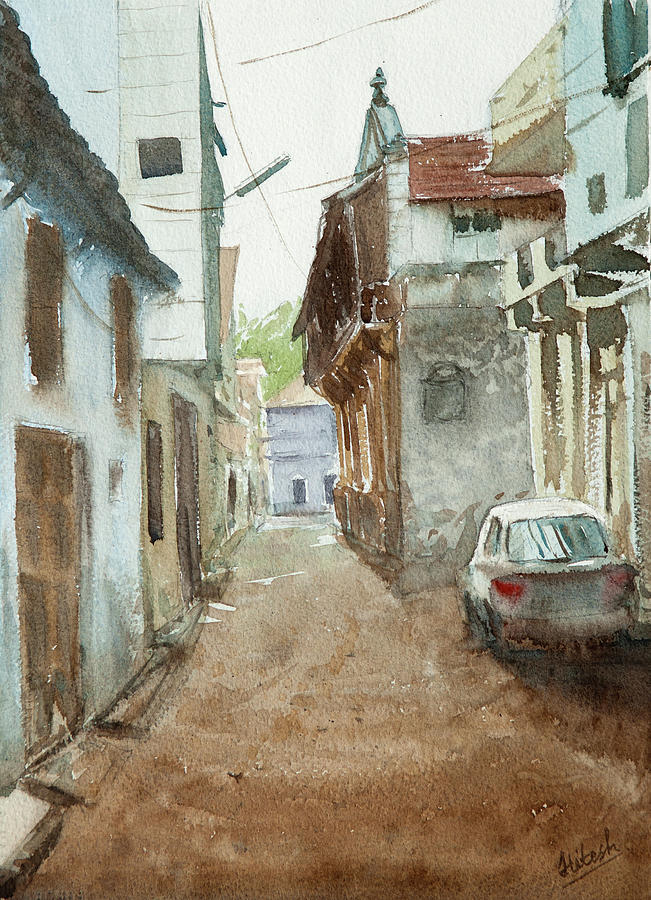 Amreli Street Painting by Tesh Parekh
