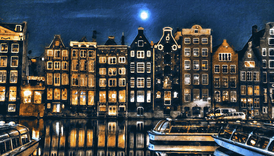 Amsterdam - 18 Painting by AM FineArtPrints