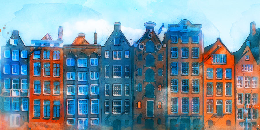 Amsterdam - 20 Painting by AM FineArtPrints