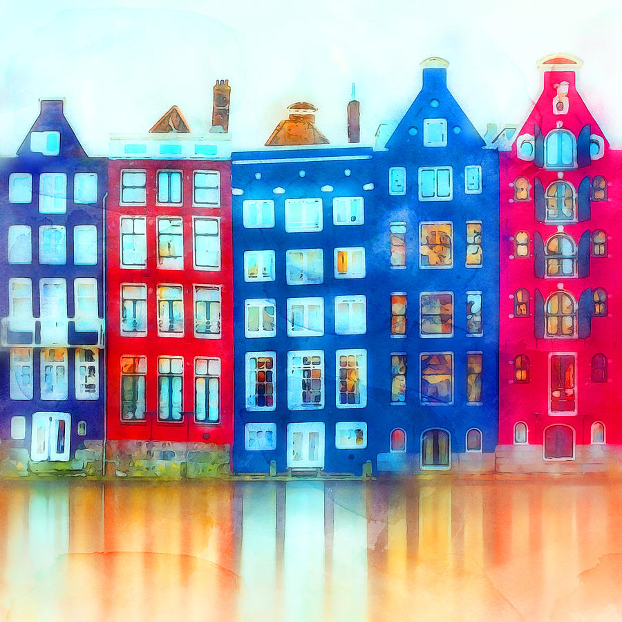 Amsterdam - 24 Painting by AM FineArtPrints