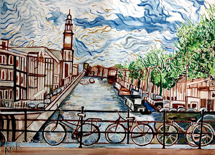 A Beauty Of Amsterdam Painting by Anand Swaroop Manchiraju