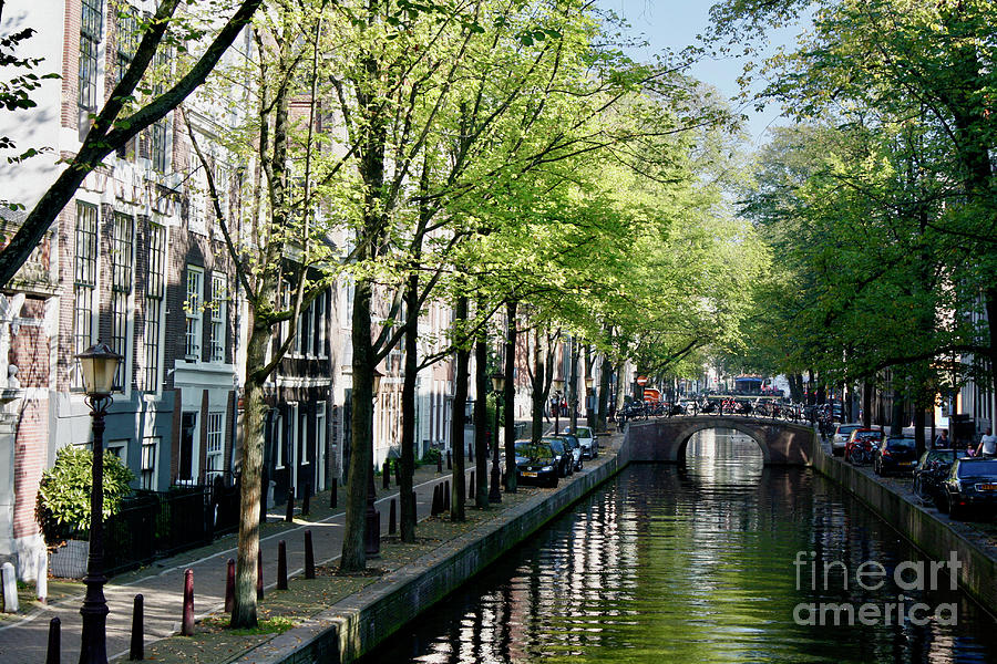 Amsterdam Canal Photograph by Wilko van de Kamp Fine Photo Art