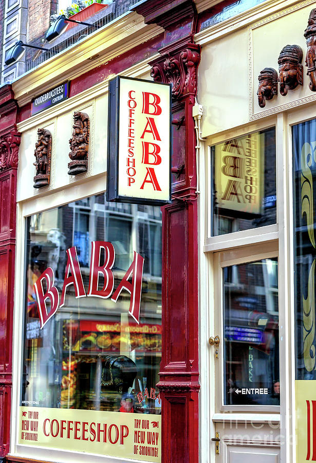 Amsterdam De Wallen Baba Coffeeshop Photograph by John Rizzuto