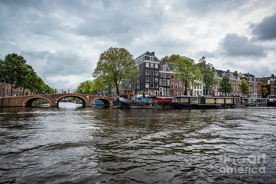 Amsterdam-houseboat Row Photograph