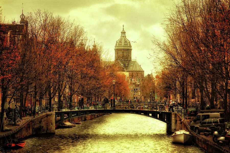 Amsterdam in Autumn Mood Photograph by Edward Galagan
