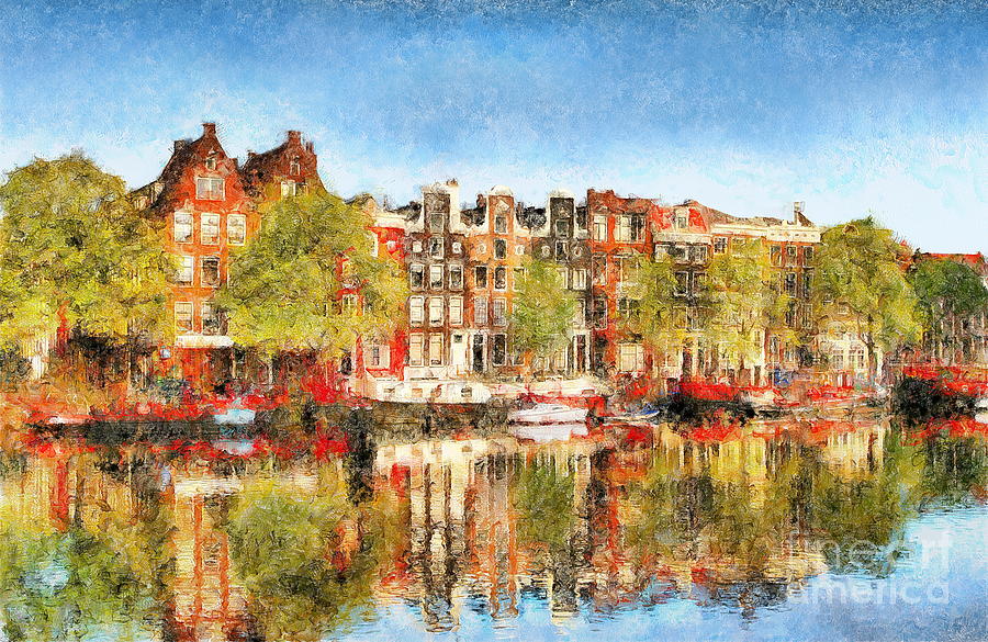 Amsterdam Digital Art by Jerzy Czyz