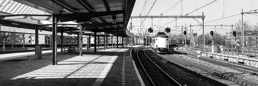Amsterdam Muiderpoort train station black and white Photograph by Sonny Ryse