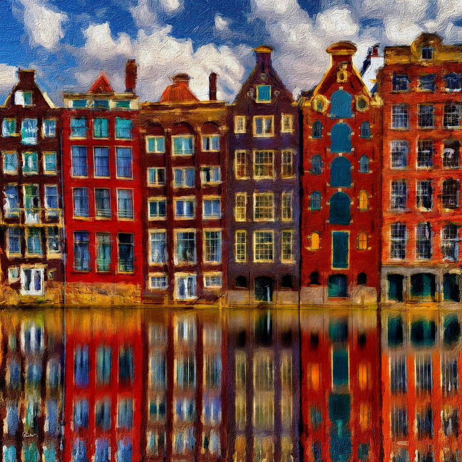 Amsterdam Reflections Digital Art by Russ Harris