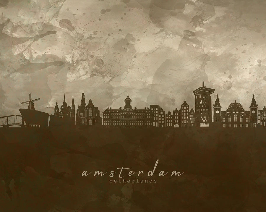 Amsterdam Skyline Panorama 4 Digital Art