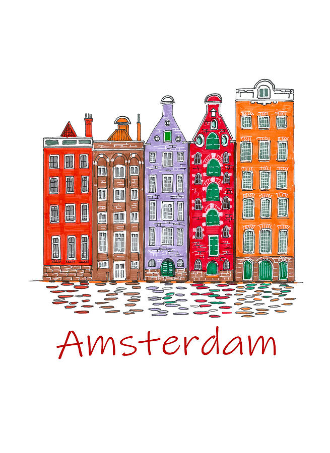 Amsterdam. Text Painting
