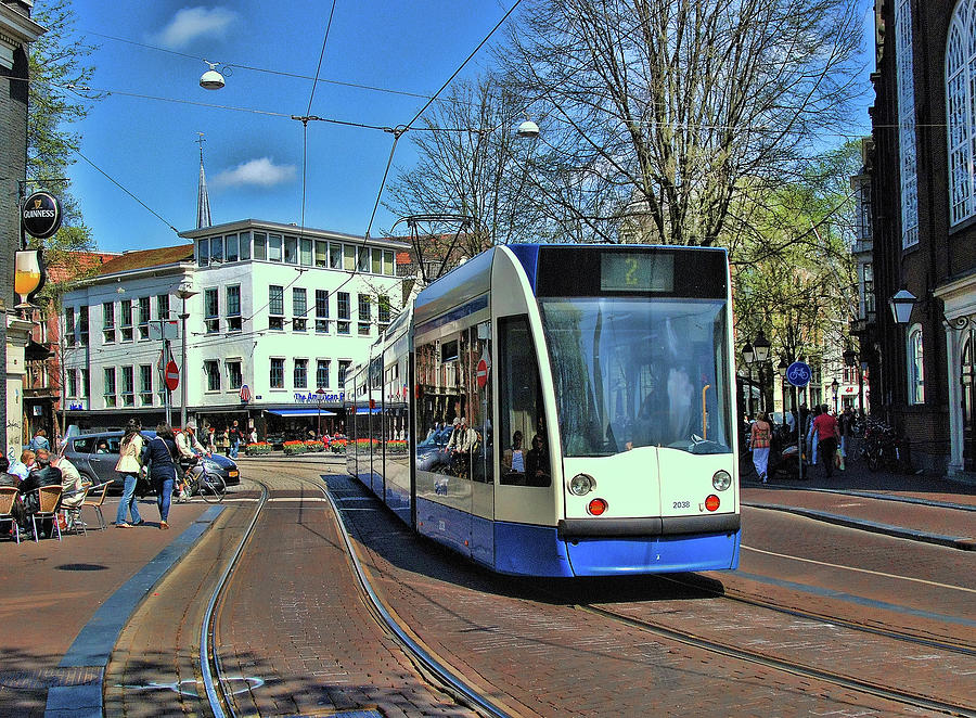 Amsterdam Trolley Photograph by Allen Beatty