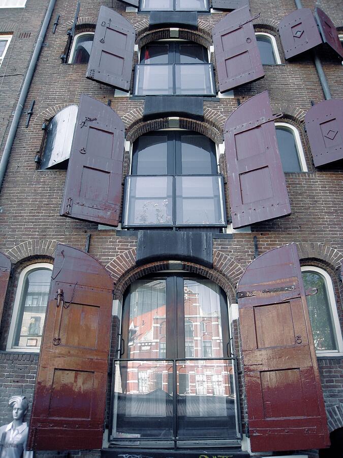 Amsterdams Shuttered Charm Photograph by Travel Essayist