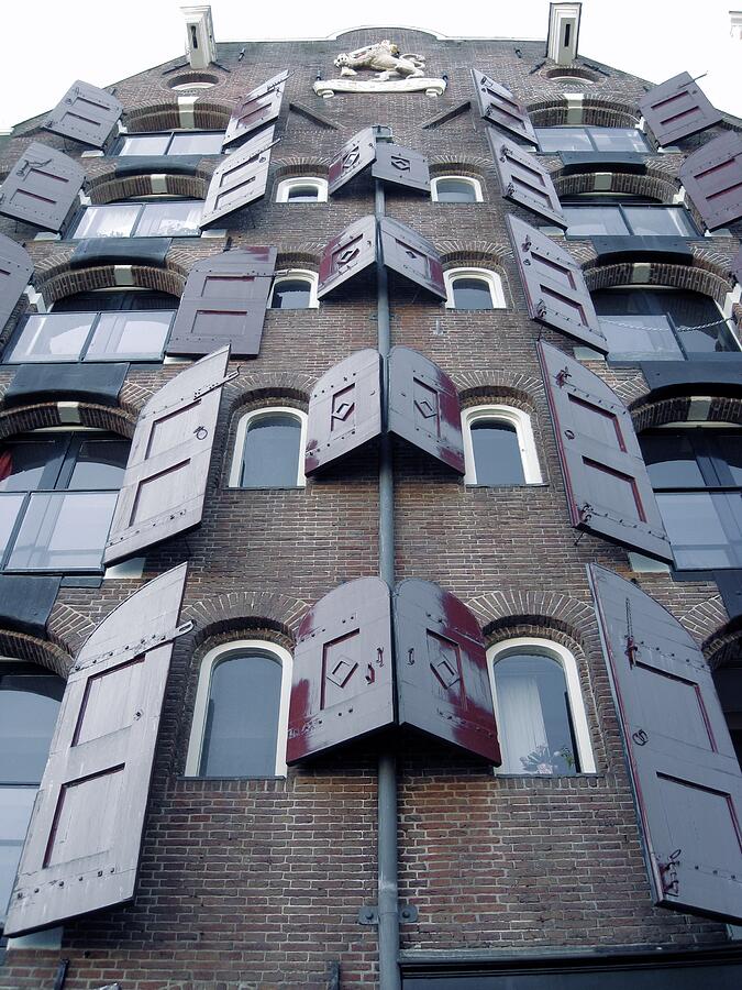 Amsterdams Shuttered Facade Photograph by Travel Essayist Amsterdams Shuttered Facade Photograph by Travel Essayist