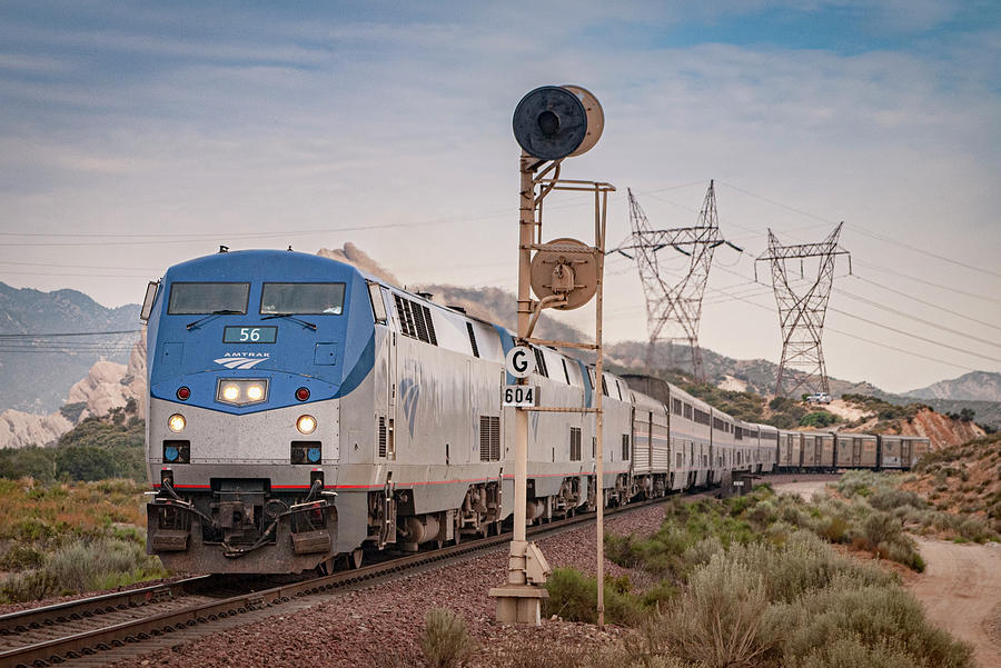 Amtrak's Southwest Chief at Cajon Junction California Photograph by Jim