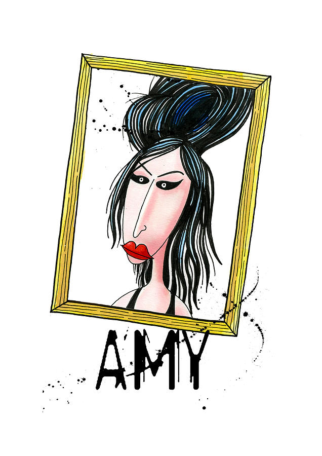 Amy Winehouse Drawing - Amy  by Andrew Hitchen