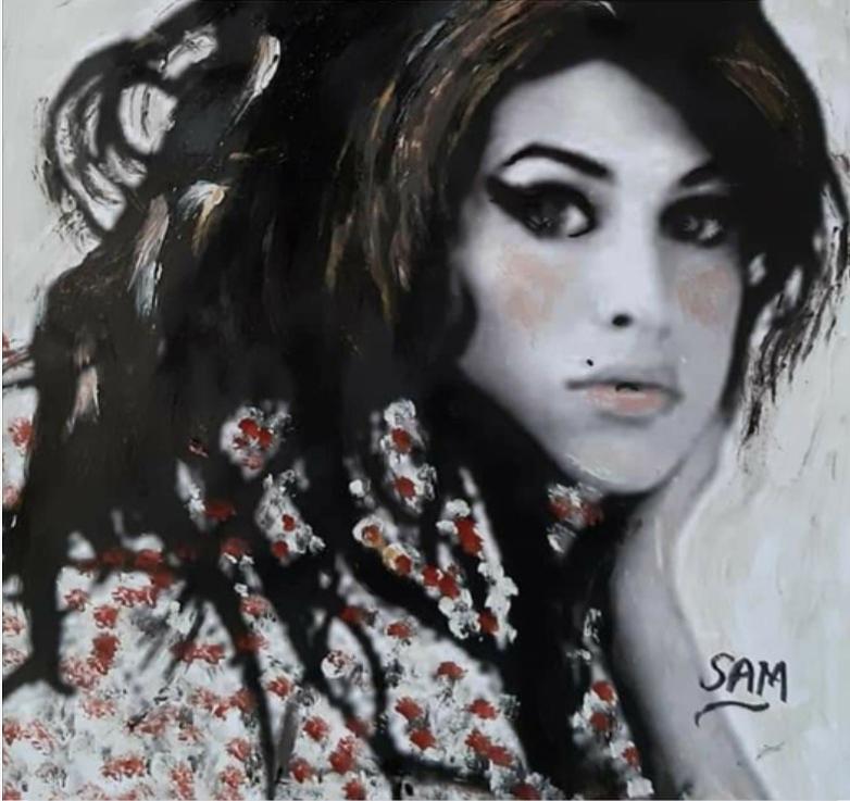 Amy  Painting by Sam Shaker