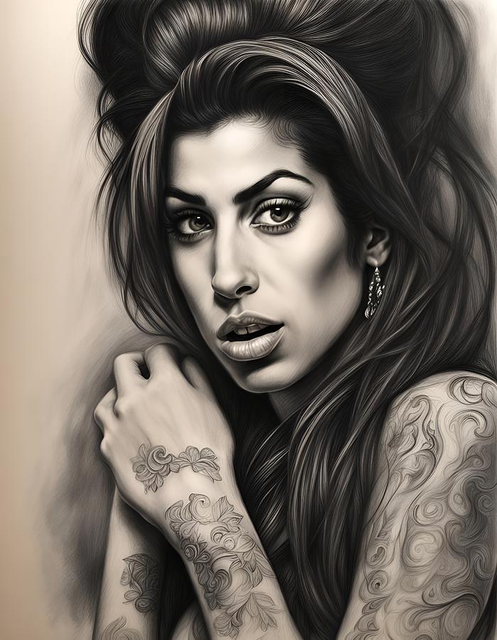 Amy Winehouse #12 Drawing Drawing