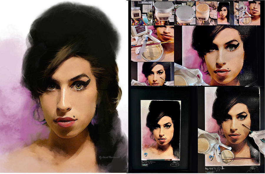 Amy Winehouse Birthday  Painting by Iconic Images Art Gallery David Pucciarelli