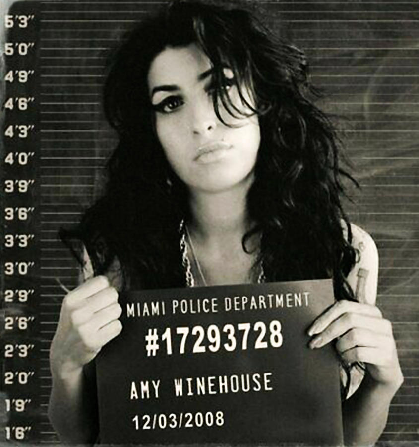 Amy Winehouse Mugshot Photograph by Bill Cannon - Fine Art America