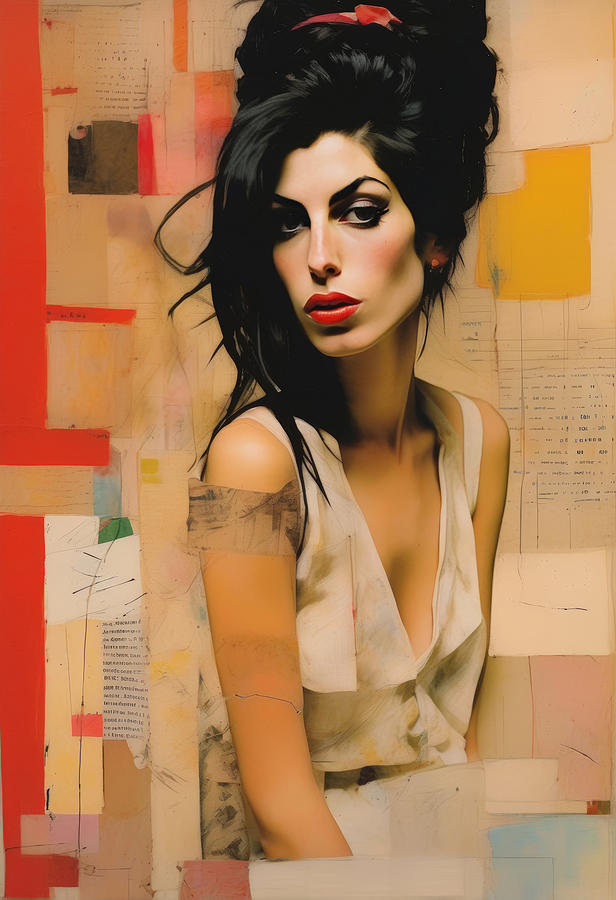Amy Winehouse Painting - Amy Winehouse by My Head Cinema