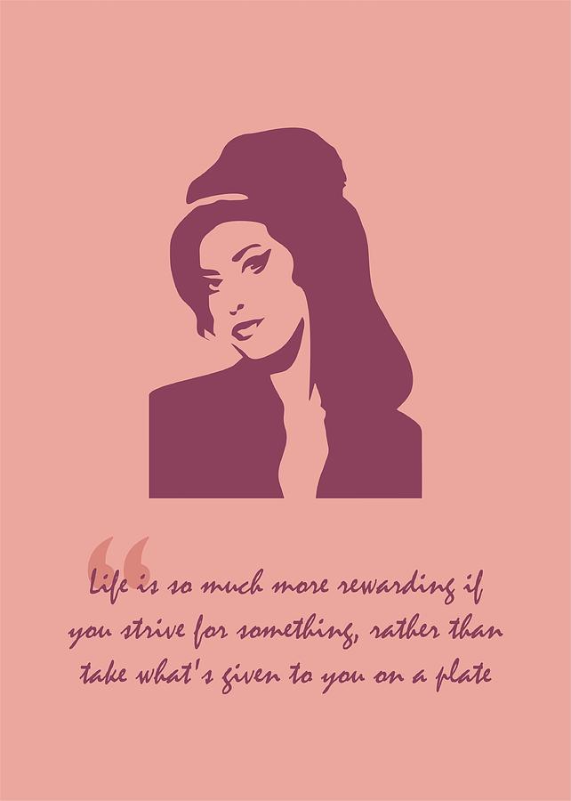 Amy Winehouse Quote Digital Art By Ahmad Nusyirwan