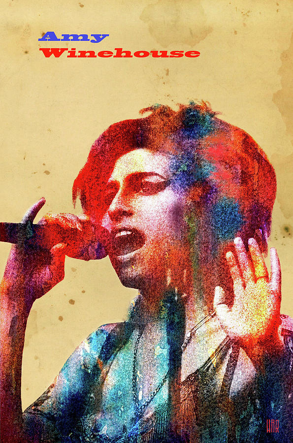 Amy Winehouse Mixed Media - Amy Winehouse - The Queen of Neo Soul by Dan Haraga