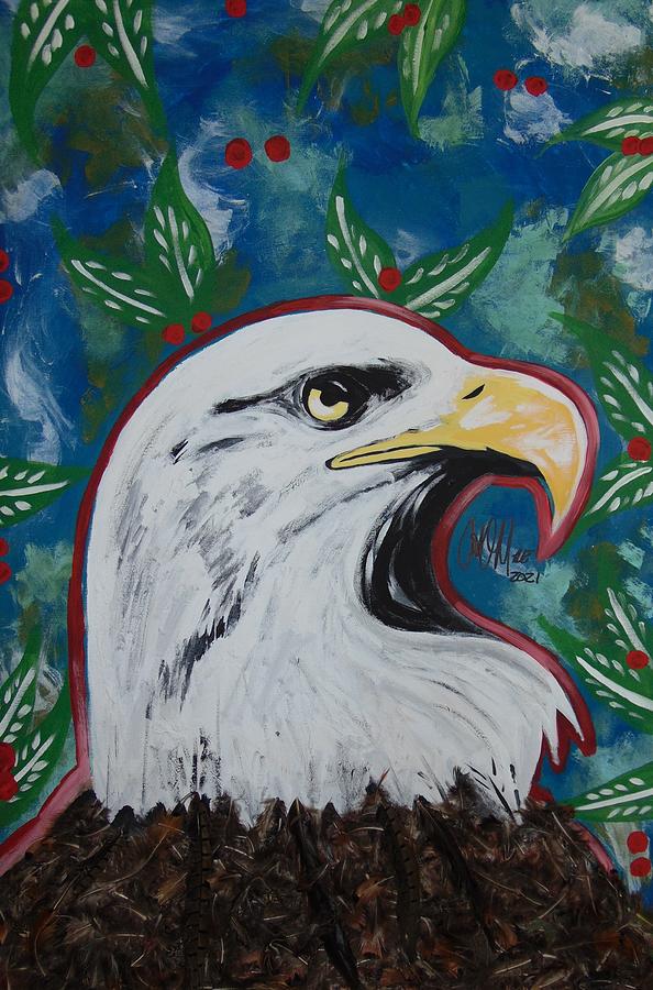 An Aberdeen Eagle Mixed Media by Antonio Moore