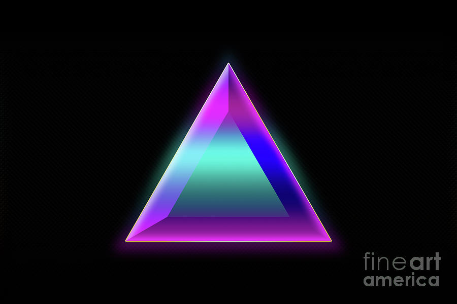 An Abstract 3d Triangle Shape Background Image Digital Art By Jonathan Welch