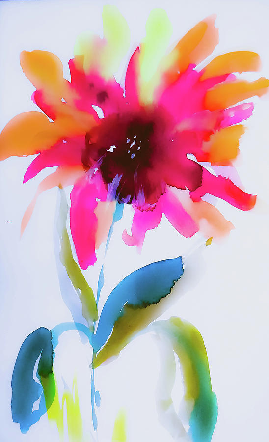 An Abstract Flower Digital Art by Lisa Kaiser