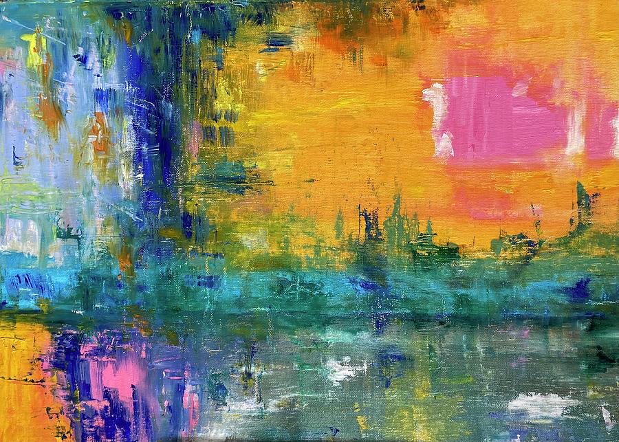 Abstract Painting - An abstract morning by Mike Coyne