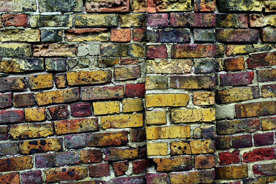 An Abstract Photograph of Colourful Bricks Photograph by Christopher ...