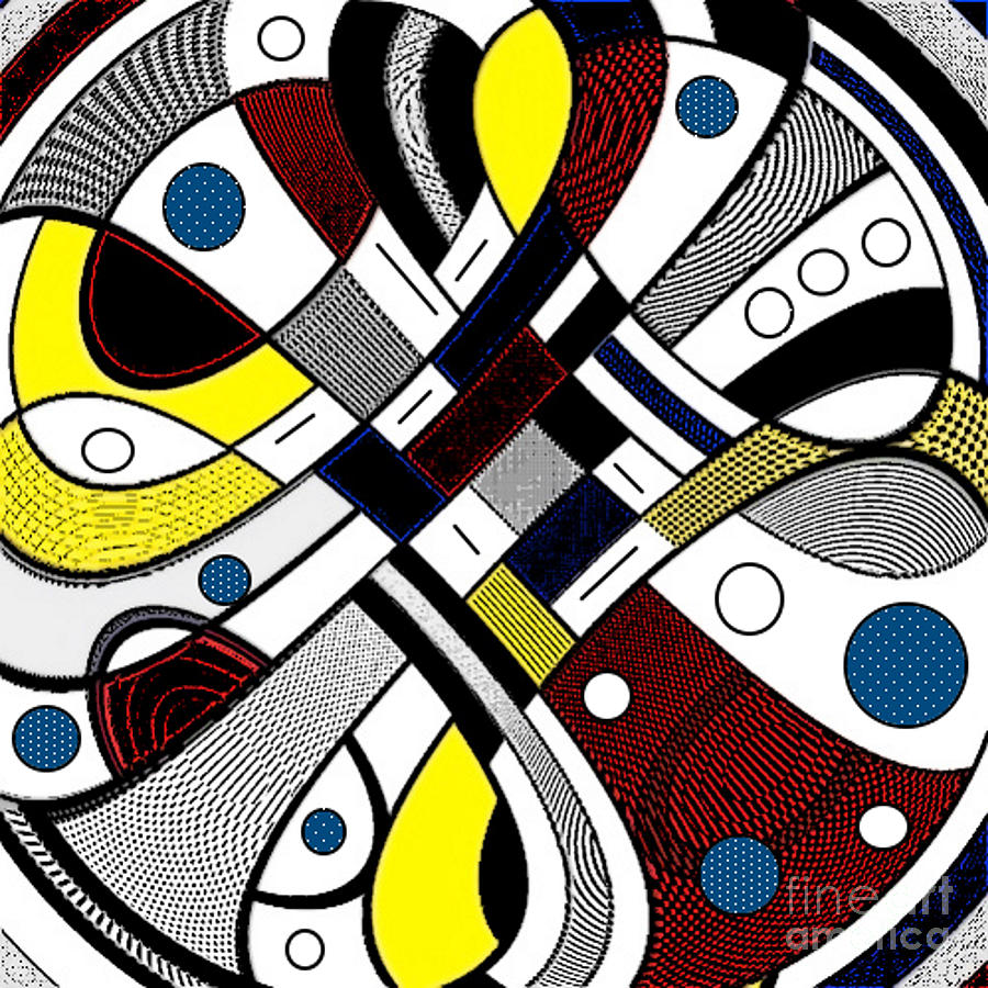 Red Digital Art - An Added Twisty by Lady Ls Designs Red Digital Art - An Added Twisty by Lady Ls Designs