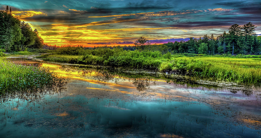An Adirondack Sunset Photograph by David Patterson