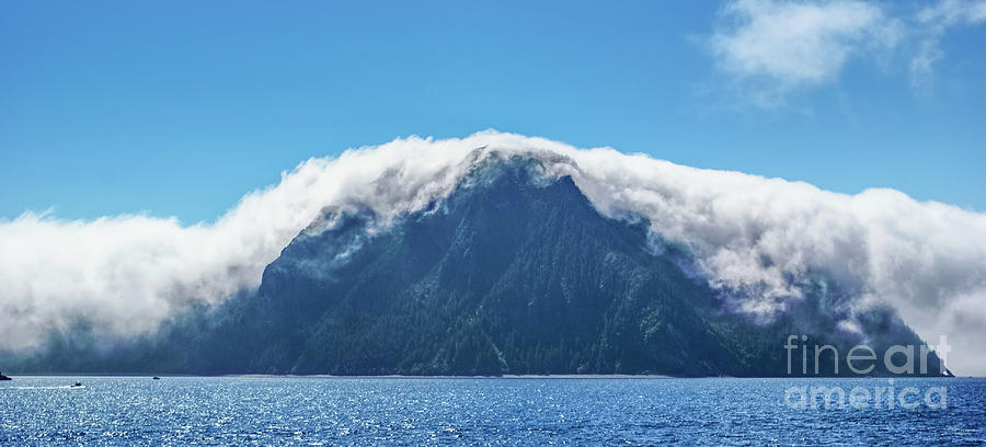 An Alaska Mountain Cloud Hug Photograph by Jennifer White