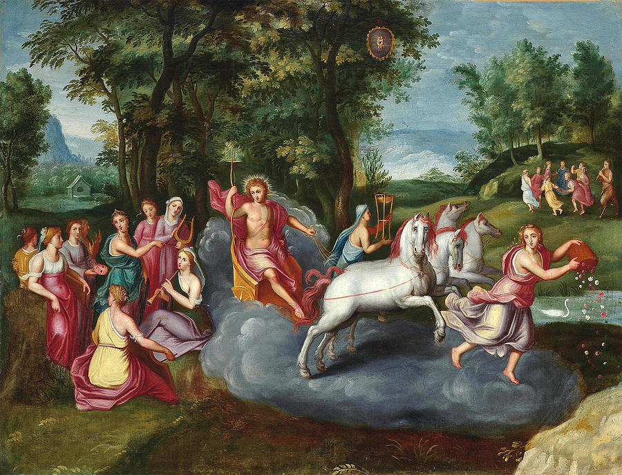 An Allegory of the Month of May Painting by Circle of Adriaen van Stalbemt