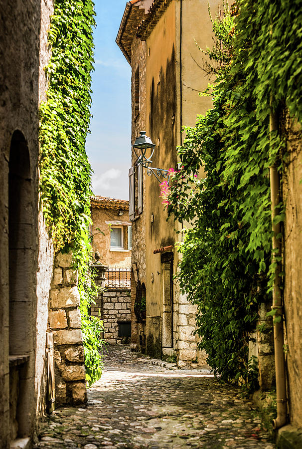 An Alley In Saint Paul de Vence, South of France. Photograph by Maggie Mccall