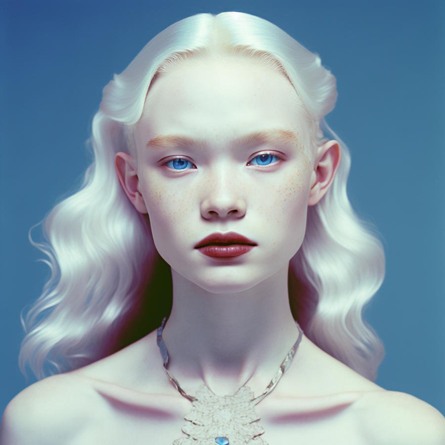 An Analog Photo Of A Gorgeous Albinism 25 Years 7cd3970439 Ea0433 ...